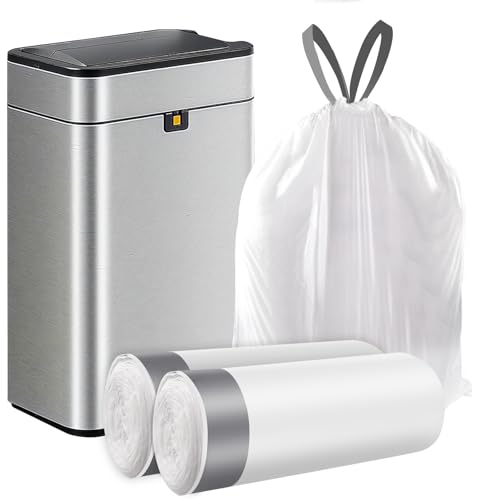 CORESLUX Müllbeutel, 50 l, Kordelzug, groß, stark, geruchlos, Universal-Müllbeutel (2 Rollen, insgesamt 50 Stück, 61 x 70 cm) von CORESLUX