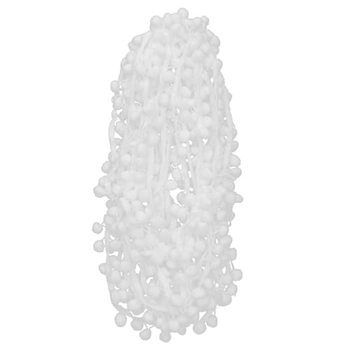 CORHAD 1 Rolle 15 Pelzknäuel-Vorhangspitze decoratiuni craciun hochzeitsdeko hochzeitdeko Vorhangzubehör Flag decoration Ball nähen Basteln Schonbezug trimmen Handwerk trimmen Stoff Weiß von CORHAD