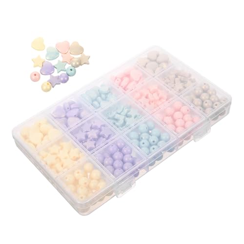 CORHAD 1 Schachtel Acrylperlen Mix Stern Herz Rund Kleine Spacer Perlen für DIY Schmuckherstellung Armbänder Halsketten Bastelperlen Zubehör für Kreative Handarbeiten CORHAD 1 Schachtel Acrylperlen Mix Stern Herz Rund Kleine Spacer Perlen für DIY Schmuckherstellung Armbänder Halsketten Bastelperlen Zubehör für Kreative Handarbeiten von CORHAD