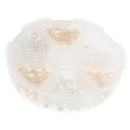 CORHAD 1 Schachtel Kupfer Schmuckanhänger Verbinder Gemischte Farben Langlebige DIY Schmuckverbinder für Halsketten und Armbänder Einfache Handhabung zum Basteln und Perlenverbinden von CORHAD
