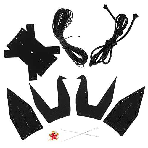CORHAD DIY Liefert 1 Set Kranich-Anhänger Aus Papier Dinge Für Das Auto Ledermaterial Autozubehör-Set Diy-Kranich-Anhänger-Set Aus Leder Auto-Innendekoration Origami-Kranich-Dekore von CORHAD