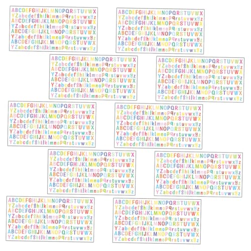 CORHAD 10 Blatt Selbstklebende Wasserdichte Buchstaben Aufkleber Kleine Vinyl Alphabet Sticker Bunte Briefkasten Dekoration Vielseitig für Basteln Scrapbooking Umschläge Flaschen Geeignet CORHAD 10 Blatt Selbstklebende Wasserdichte Buchstaben Aufkleber Kleine Vinyl Alphabet Sticker Bunte Briefkasten Dekoration Vielseitig für Basteln Scrapbooking Umschläge Flaschen Geeignet von CORHAD