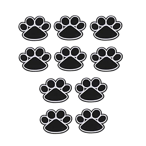 CORHAD 10 Stück Aufkleber Für Hundepfoten Gestickte Aufnäher Flicken Für Kleidung Aufnäher Für Hundepfoten Schild Welpe Haustiere Süße Patches Hundepflege Genähte Hund Flecken Stoff Black CORHAD 10 Stück Aufkleber Für Hundepfoten Gestickte Aufnäher Flicken Für Kleidung Aufnäher Für Hundepfoten Schild Welpe Haustiere Süße Patches Hundepflege Genähte Hund Flecken Stoff Black von CORHAD