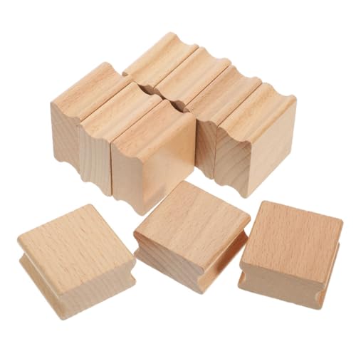CORHAD 10 Stück Blanko Hartholz stempel aus Buchenholz mit Gerillter Oberfläche zum Einfachen Schnitzen für DIY Basteln Scrapbooking und Kreative Stempelgestaltung CORHAD 10 Stück Blanko Hartholz stempel aus Buchenholz mit Gerillter Oberfläche zum Einfachen Schnitzen für DIY Basteln Scrapbooking und Kreative Stempelgestaltung von CORHAD