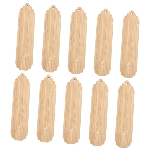 CORHAD 10 Stück Teiliges Blanko Lesezeichen aus Holz mit DIY Bastelset für Kreative Buchzeichen Personalisierbar zum Bemalen und Beschriften für Lehrer und Dekoration zu Geburtstag CORHAD 10 Stück Teiliges Blanko Lesezeichen aus Holz mit DIY Bastelset für Kreative Buchzeichen Personalisierbar zum Bemalen und Beschriften für Lehrer und Dekoration zu Geburtstag von CORHAD