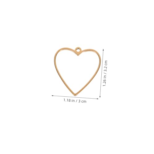 CORHAD 10 Stück Teiliges Herzförmige Edelstahl Anhängerrahmen Hohlrahmen für Schmuckherstellung Resin und Edelstein Einfassungen Offene Charms für DIY Halsketten und Ohrringe CORHAD 10 Stück Teiliges Herzförmige Edelstahl Anhängerrahmen Hohlrahmen für Schmuckherstellung Resin und Edelstein Einfassungen Offene Charms für DIY Halsketten und Ohrringe von CORHAD