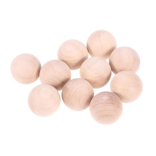 CORHAD 10 Stück Teiliges Massive Holzkugeln Durchmesser Runde Holzperlen für DIY Schmuck und Bastelarbeiten Naturfarbene Bemalbare Holzkugeln für Kreative Handarbeiten und Dekorationen CORHAD 10 Stück Teiliges Massive Holzkugeln Durchmesser Runde Holzperlen für DIY Schmuck und Bastelarbeiten Naturfarbene Bemalbare Holzkugeln für Kreative Handarbeiten und Dekorationen von CORHAD