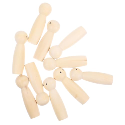 CORHAD 10 Stück Teiliges Naturbelassene Holz Puppen Unbemalte Steckfiguren für Bemalen DIY Kreative Holzfiguren zum Malen und Dekorieren für Eltern Junge Mädchen Aktivitäten CORHAD 10 Stück Teiliges Naturbelassene Holz Puppen Unbemalte Steckfiguren für Bemalen DIY Kreative Holzfiguren zum Malen und Dekorieren für Eltern Junge Mädchen Aktivitäten von CORHAD
