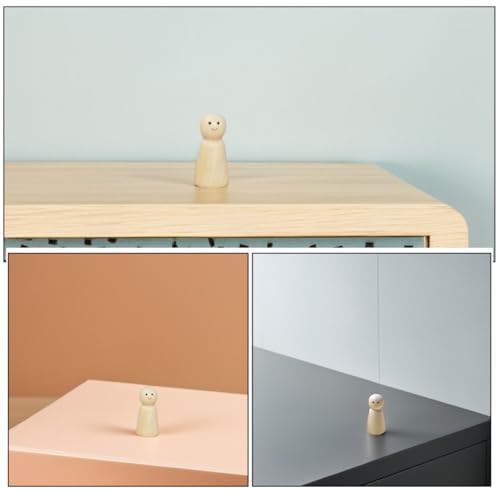 CORHAD 10 Stück Teiliges Naturbelassene Holzfiguren zum Bemalen DIY Holz puppen für Kreative Bastelprojekte Individuelle Partydekorationen und Künstlerische Gestaltungsmöglichkeiten von CORHAD
