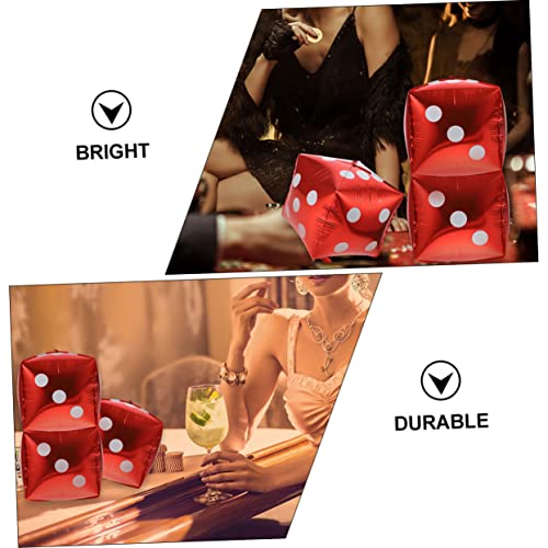 CORHAD 10 Stück Teiliges Würfel Folienballons Große Rote Würfel für Partydekoration und Fotorequisiten Langlebig und Auffällig für Geburtstags Themenfeiern CORHAD 10 Stück Teiliges Würfel Folienballons Große Rote Würfel für Partydekoration und Fotorequisiten Langlebig und Auffällig für Geburtstags Themenfeiern von CORHAD