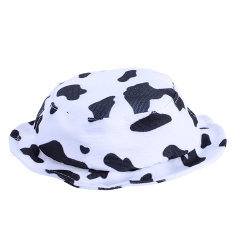 CORHAD 10 cm Puppenhut Weicher Plüsch Fischermütze Kuh-Print Mini-Zylinder für Puppenkostüme Sammlerstücke CORHAD 10 cm Puppenhut Weicher Plüsch Fischermütze Kuh-Print Mini-Zylinder für Puppenkostüme Sammlerstücke von CORHAD