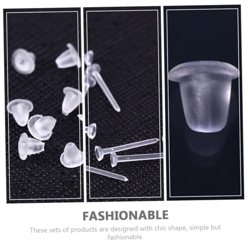 CORHAD 100 Paare Transparente Ohrring Verschlüsse Stabile Kunststoff Ohrstecker Stopper Sichere Schmuckzubehör für DIY Ohrringe Leicht Hautfreundlich für Ohrstecker Verschluss Ersatz CORHAD 100 Paare Transparente Ohrring Verschlüsse Stabile Kunststoff Ohrstecker Stopper Sichere Schmuckzubehör für DIY Ohrringe Leicht Hautfreundlich für Ohrstecker Verschluss Ersatz von CORHAD