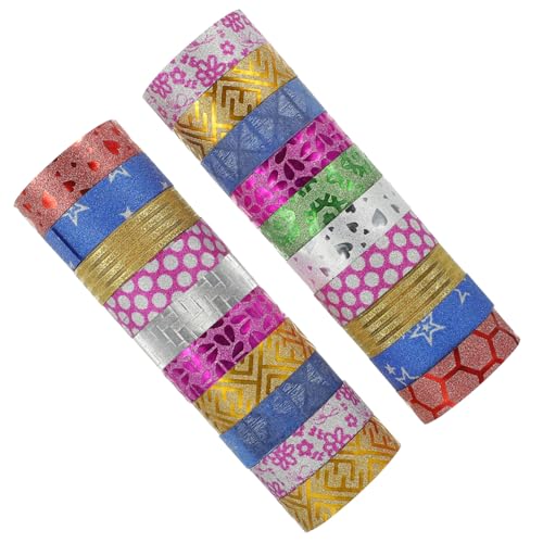 CORHAD 100 Rollen Glitzer Washi Tape Set Bunte Dekorative Klebebänder Selbstklebend Vielseitig für DIY Handwerk Geschenkverpackung Scrapbooking Journale Farben Zufällig CORHAD 100 Rollen Glitzer Washi Tape Set Bunte Dekorative Klebebänder Selbstklebend Vielseitig für DIY Handwerk Geschenkverpackung Scrapbooking Journale Farben Zufällig von CORHAD