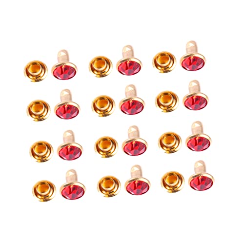 CORHAD 100 Stück Bunte Strasssteine mit Goldrand Hochwertige Metallbekleidungsaccessoires für Diy Schmuckdesign und Bekleidungsdekoration von CORHAD
