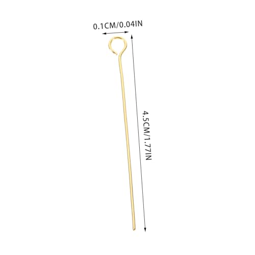 CORHAD 100 Stück Edelstahl Augenstifte Goldfarbene für Schmuckherstellung DIY Ohrring Armband Halskette Zubehör Rostfrei Lichtecht Leicht zu Verarbeiten von CORHAD