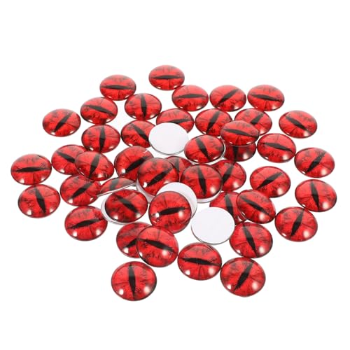 CORHAD 100 Stück Glasaugen Bastelperlen Hochtransparente Glasaugen Kugeln mit Schwarzer Linie für DIY Puppen Schmuckherstellung und Dekoration Handgefertigte Kunstwerke von CORHAD