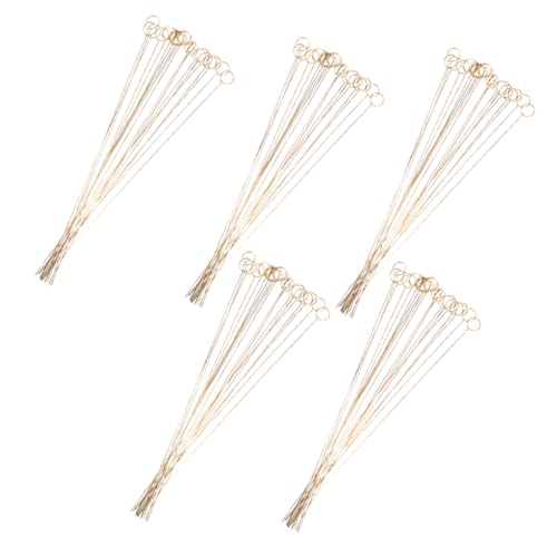 CORHAD 100 Stück Goldener Metall-draht-blumen-kartenhalter Rund Stabiler Bildhalter-clip für Tischdekoration Vielseitig Einsetzbar bei Hochzeiten Partys Shower von CORHAD