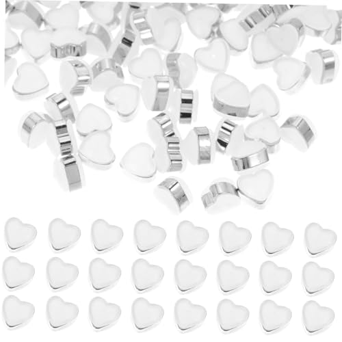 CORHAD 100 Stück Herzförmige Silikon Ohrstecker Verschlüsse Ohrring Stopper Sicherer Ohrsteckerverschluss Leichtes DIY Schmuckzubehör Für Damen Und Anspruchsvolle Schmuckherstellung von CORHAD