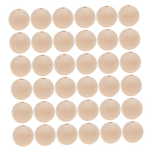 CORHAD 100 Stück Holzperlen Rund Unbehandelt Natürliche Holzkugeln Spacer Beads Für DIY Schmuck Basteln Handgemachte Perlen Für Armbänder Garland Ornamente CORHAD 100 Stück Holzperlen Rund Unbehandelt Natürliche Holzkugeln Spacer Beads Für DIY Schmuck Basteln Handgemachte Perlen Für Armbänder Garland Ornamente von CORHAD