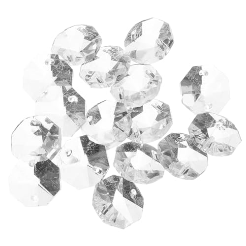 CORHAD 100 Stück Klare Glasperlen mit Doppelöffnung Transparente Kristall Achtkant Perlen für DIY Schmuck Basteln und Türvorhänge Vielseitige Deko für Strand und Raumteiler CORHAD 100 Stück Klare Glasperlen mit Doppelöffnung Transparente Kristall Achtkant Perlen für DIY Schmuck Basteln und Türvorhänge Vielseitige Deko für Strand und Raumteiler von CORHAD