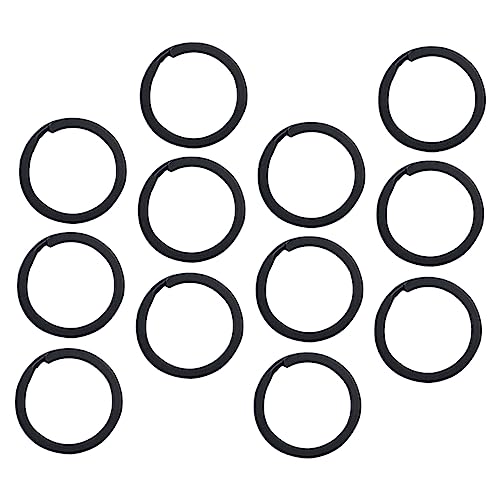 CORHAD 100 Stück Schlüsselanhänger Zubehör selber machen werkzeugregal anlegewerkzeug keys für Schlüsselringe Kabelstecker Autoschlüsselring Schlüsselanhänger-Clip-Anschlüsse Eisen Black von CORHAD