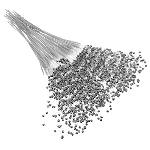CORHAD 100 Stück Schnur Dekorative Perlenkette Braut- Klobig Strauß Partydekorationen Junggesellin Perlengirlande Brautduschendekorationen Hochzeitstischdekoration Für Silver Plastik von CORHAD