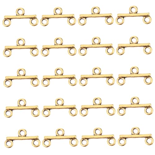 CORHAD 100 Stück Teiliges Schmuckzubehör DIY Verschlüsse für Halsketten und Armbänder Langlebige Doppelte Antike Gold Mehrfachverschlüsse Robustes Material für Schmuckherstellung und CORHAD 100 Stück Teiliges Schmuckzubehör DIY Verschlüsse für Halsketten und Armbänder Langlebige Doppelte Antike Gold Mehrfachverschlüsse Robustes Material für Schmuckherstellung und von CORHAD