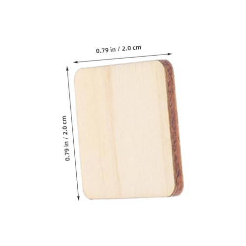 CORHAD 100 Stück Unbehandelte Holz Quadrate Kleine Holzplatten Zum Basteln DIY Zubehör Für Malen Deko Kreative Holzstücke Für Handwerk Und Kunstprojekte von CORHAD