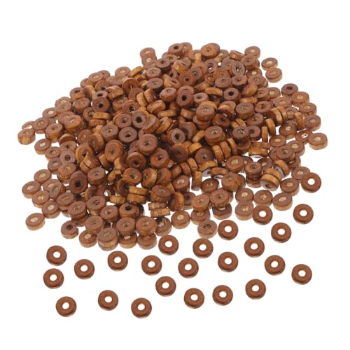 CORHAD 1000 Stück Mini Holzperlen Flach Kaffee Farbton Multifunktionale DIY Schmuckperlen für Armbandherstellung Natürliche Kleine Bastelperlen in Bulk CORHAD 1000 Stück Mini Holzperlen Flach Kaffee Farbton Multifunktionale DIY Schmuckperlen für Armbandherstellung Natürliche Kleine Bastelperlen in Bulk von CORHAD