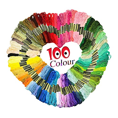 CORHAD 100Stücke Kreuzstich Garn Ökologische Baumwollfäden Zufälligen Farben für Handstickerei DIY Projekte und Bastelarbeiten für Anfänger und Kreative Bastler CORHAD 100Stücke Kreuzstich Garn Ökologische Baumwollfäden Zufälligen Farben für Handstickerei DIY Projekte und Bastelarbeiten für Anfänger und Kreative Bastler von CORHAD