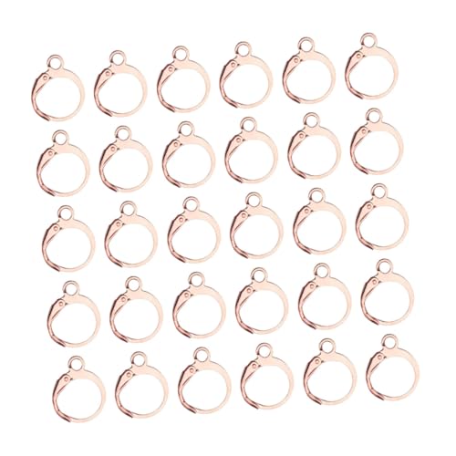 CORHAD 100Stücke Runde Kupferohrringe DIY Ohrhaken für Schmuckherstellung Leichte und Glänzende Ohrringe für Projekte und an Frauen Roségoldfarben CORHAD 100Stücke Runde Kupferohrringe DIY Ohrhaken für Schmuckherstellung Leichte und Glänzende Ohrringe für Projekte und an Frauen Roségoldfarben von CORHAD