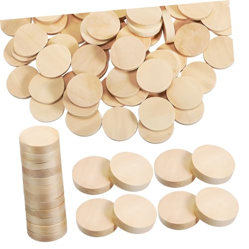 CORHAD 100Stücke Unbehandelte Holzscheiben für Bastelarbeiten Robuste Holzformen für DIY Dekorationen Vielseitige Holzstücke für Hochzeits und Weihnachtsprojekte CORHAD 100Stücke Unbehandelte Holzscheiben für Bastelarbeiten Robuste Holzformen für DIY Dekorationen Vielseitige Holzstücke für Hochzeits und Weihnachtsprojekte von CORHAD