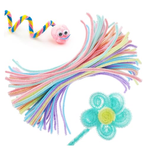 CORHAD 100stücke Macaron-farbige Chenille Stäbe Weiche Biegsame Bastelstäbe Für Kreatives Gestalten Und DIY-projekte Für Erwachsene Lang CORHAD 100stücke Macaron-farbige Chenille Stäbe Weiche Biegsame Bastelstäbe Für Kreatives Gestalten Und DIY-projekte Für Erwachsene Lang von CORHAD