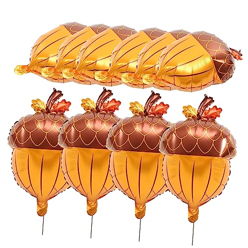 CORHAD 10Stücke Kiefern Folienballons für Thanksgiving Party Dekoration Einzigartige Luftballons für Herbstfeier Partygunst für Unvergessliche Anlässe von CORHAD
