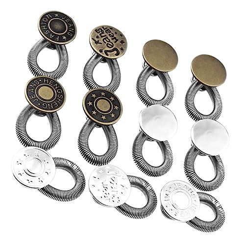 CORHAD 11 Stück Teiliges Einziehbare Metall Knopferweiterung für Jeansbund No Sew Taillenverlängerer Verstellbare Hosenbund Button Extender für Damen und Herren Einfache Montage ohne CORHAD 11 Stück Teiliges Einziehbare Metall Knopferweiterung für Jeansbund No Sew Taillenverlängerer Verstellbare Hosenbund Button Extender für Damen und Herren Einfache Montage ohne von CORHAD