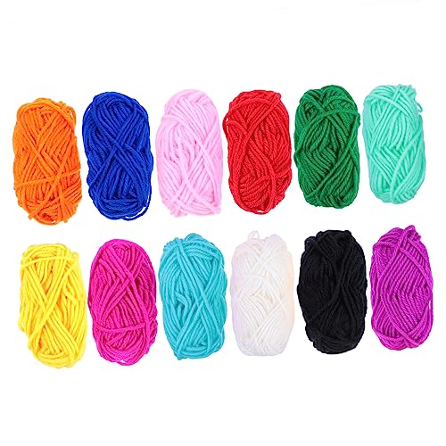 CORHAD 12 Rollen Teiliges Acrylgarn Farben Mitteldickes Strick und Häkelgarn Weiches Langlebiges DIY Garn für Pullover Mützen Schals Handschuhe und Bastelarbeiten für Anfänger CORHAD 12 Rollen Teiliges Acrylgarn Farben Mitteldickes Strick und Häkelgarn Weiches Langlebiges DIY Garn für Pullover Mützen Schals Handschuhe und Bastelarbeiten für Anfänger von CORHAD