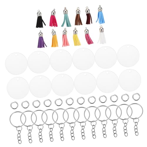 CORHAD 12 Sätze Teiliges DIY Schlüsselanhänger Bunten Acryl quasten Vielseitige Schlüsselringe für Handgefertigte Anhänger Dekorative Schlüsselanhänger für Taschen Autoschlüssel und CORHAD 12 Sätze Teiliges DIY Schlüsselanhänger Bunten Acryl quasten Vielseitige Schlüsselringe für Handgefertigte Anhänger Dekorative Schlüsselanhänger für Taschen Autoschlüssel und von CORHAD