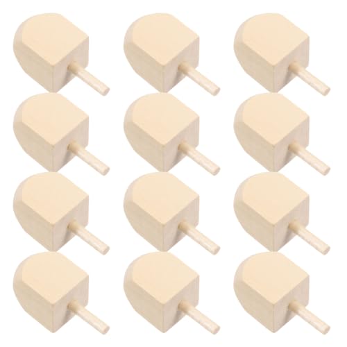 CORHAD 12 Stück Hanukkah Holz Dreidel zum Bemalen Unlackierte Stabile Diy Spinning Tops für Traditionelle Chanukka Gyros für Familienfeiern und Bastelspaß CORHAD 12 Stück Hanukkah Holz Dreidel zum Bemalen Unlackierte Stabile Diy Spinning Tops für Traditionelle Chanukka Gyros für Familienfeiern und Bastelspaß von CORHAD