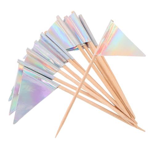 CORHAD 12 Stück Teiliges Cake Topper Flags Dreieckige Dessert Flaggen aus Leichtem Material Stabile und Handliche Tortendekoration für Geburtstage Hochzeiten und Party Snacks CORHAD 12 Stück Teiliges Cake Topper Flags Dreieckige Dessert Flaggen aus Leichtem Material Stabile und Handliche Tortendekoration für Geburtstage Hochzeiten und Party Snacks von CORHAD