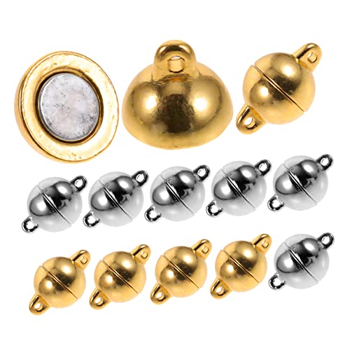 CORHAD 12 Stück Teiliges Magnetische Schmuckverschlüsse aus Langlebigem Material Verarbeitung Modisches Design Einfach zu Verbinden für DIY Armbänder und Halsketten Vielseitig Einsetzbar von CORHAD