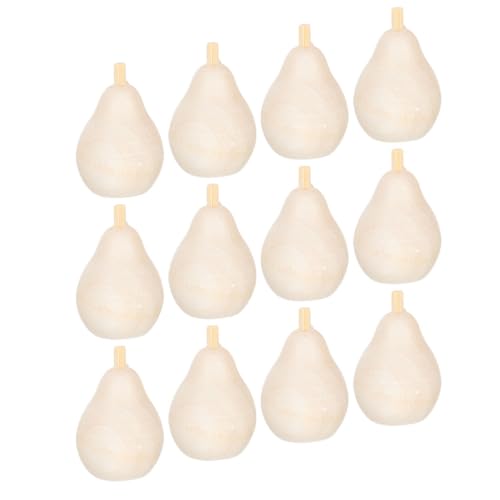 CORHAD 12 Stück Teiliges Naturbelassene Holzfrüchte zum Bemalen Glatte Oberfläche Leichte DIY Bastelornamente für Handwerksprojekte Kreative Dekorationen Sicherer Holzrohling für CORHAD 12 Stück Teiliges Naturbelassene Holzfrüchte zum Bemalen Glatte Oberfläche Leichte DIY Bastelornamente für Handwerksprojekte Kreative Dekorationen Sicherer Holzrohling für von CORHAD