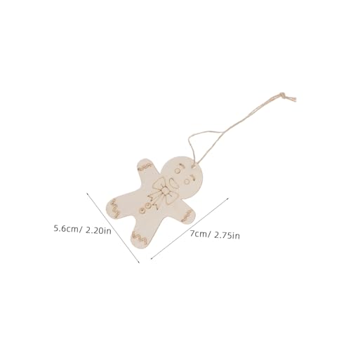 CORHAD 12 Stück Teiliges Unbemalter Holzanhänger für Weihnachtsbäume DIY Bastel-holzfiguren Natürliche Holzscheiben mit Juteband Vielseitige Weihnachtsdeko für Party und Nachhaltige von CORHAD