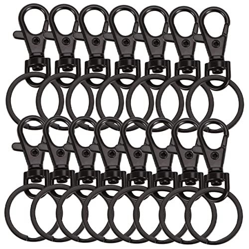 CORHAD 15Stücke Drehbare Schlüsselbundclips und Ringe Metall Robuste Ringe für DIY Schlüsselanhänger für Handwerksprojekte und Täglichen Gebrauch von CORHAD
