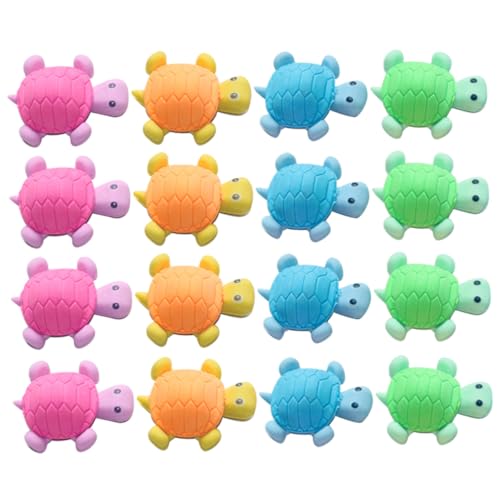 CORHAD 18 Stück Teiliges Niedliche Schildkröten radiergummis für Kreative Cartoon form Langlebig und Praktisch als Schulkind geschenk und Mitgebsel für Geburtstagsfeiern Zufällige Farbe von CORHAD