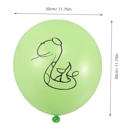 CORHAD 18 Stück Teiliges Schlangenballon Partydekoration Langlebige Aufblasbare Luftballons mit Tierdruck Vielseitig Einsetzbar für Geburtstage Hochzeiten Themenpartys Zuverlässige von CORHAD