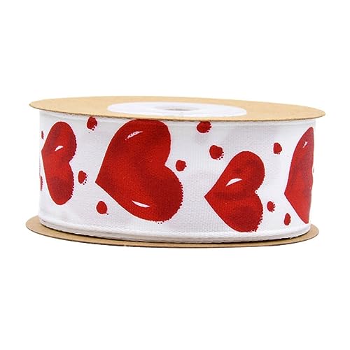 CORHAD 1Rolle Hochwertiges Herz Geschenkband Dekorationsband für Hochzeiten Valentinstag und DIY Projekte für Geschenkverpackungen Blumensträuße und Bastelarbeiten CORHAD 1Rolle Hochwertiges Herz Geschenkband Dekorationsband für Hochzeiten Valentinstag und DIY Projekte für Geschenkverpackungen Blumensträuße und Bastelarbeiten von CORHAD