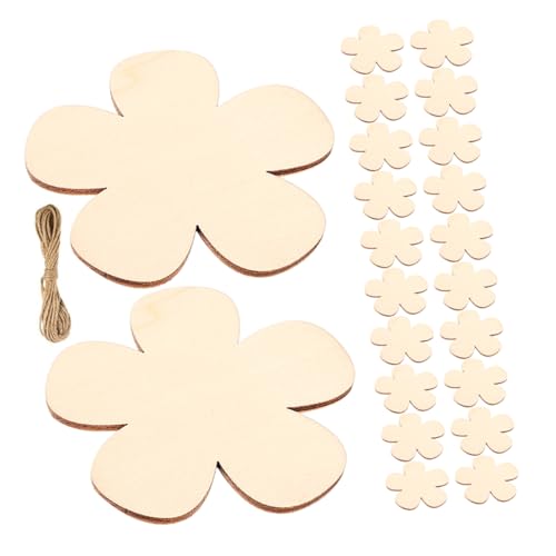CORHAD 1Satz DIY Holzscheiben Unvollendete Holzblumen für Bastelprojekte Naturholz für Erwachsene Dekorationen und Kunsthandwerk von CORHAD