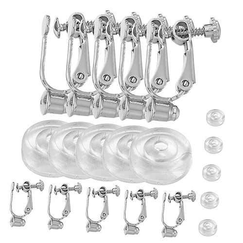 CORHAD 1Satz DIY Ohrclip Ohrclip Basis Runde Pads für Schmerzfreies Perfektes Schmuckzubehör zum Selbermachen von Ohrringen von CORHAD