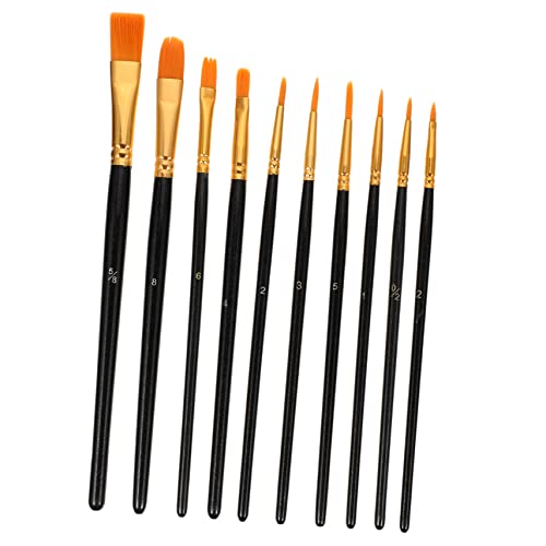 CORHAD 1Satz Nylon Pinsel Set für Teiliges Malset mit Hochwertigen Pinselspitzen für Aquarell Acryl und Ölfarbenmalerei Anfänger und Hobbyisten von CORHAD