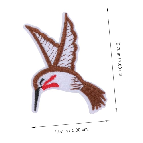 CORHAD 2 Satz Teilige Bestickte Vogel Aufnäher zum Aufbügeln und Nähen DIY Applikationen für Kleidung Taschen Hüte Vielseitige Textilflicken zum Reparieren und Dekorieren von CORHAD